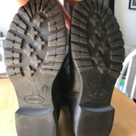 Women's Tall black leather boots - 6 1/2 - Picture 4 of 6